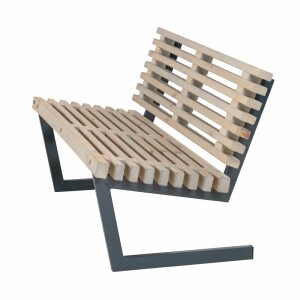 PLUS Gartensofa Siesta 138 cm Aluminium hellgrau inkl....