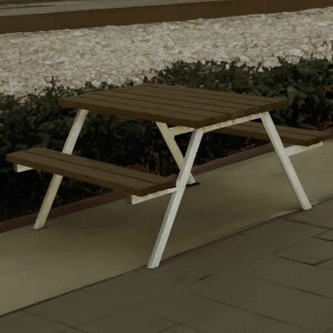 PLUS Gartenmöbel Sitzgruppe 118 cm klappbar schwarz...