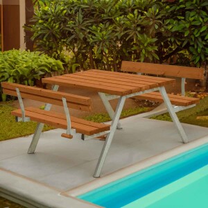 PLUS Gartenmöbel Sitzgruppe 118 cm klappbar...