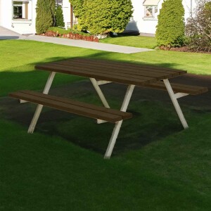 PLUS Gartenmöbel Sitzgruppe 177 cm klappbar schwarz...