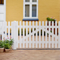 PLUS Retro Zaun - Vielseitige und nostalgische Gartenzäune in verschiedenen Höhen für Vorgärten, Hintergärten und Einfahrten. Fungizidbehandelt und zweimal grundiert für langanhaltende Schönheit und Schutz.