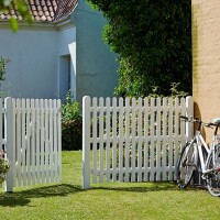 PLUS Retro Zaun - Vielseitige und nostalgische Gartenzäune in verschiedenen Höhen für Vorgärten, Hintergärten und Einfahrten. Fungizidbehandelt und zweimal grundiert für langanhaltende Schönheit und Schutz.