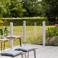 PLUS Glaszaun und Glastor – Stilvoller Schutz mit klarem oder mattem Glas, perfekt für Terrasse und Balkon