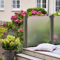 PLUS Glaszaun und Glastor – Stilvoller Schutz mit klarem oder mattem Glas, perfekt für Terrasse und Balkon