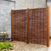 PLUS Weidenzaun und Weidenzaun Luxus – natürlich, stilvoll und langlebig für Ihren Garten – wahlweise mit oder ohne Rahmen, wetterfest, umweltfreundlich und einfach zu montieren. Ideal für gemütliche Atmosphäre, Sichtschutz und vielseitige Gestaltungsmögl
