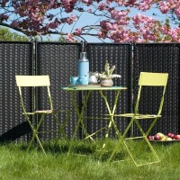 PLUS Trend Zaun aus handgeflochtenem Polyrattan – Wartungsfreier und stilvoller Sichtschutz für Ihren Garten, Terrasse oder Balkon. Minimale Wartung und maximale Haltbarkeit. Perfekt als Raumteiler oder Windschutz.