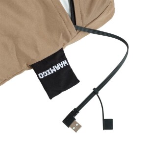 Eurom Warmigo Heizkissen inklusive Powerbank, bis zu 75°C, Taupe