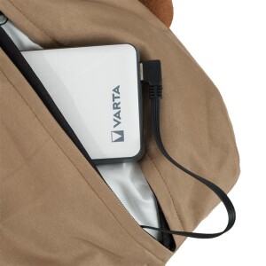 Eurom Warmigo Heizkissen inklusive Powerbank, bis zu 75°C, Taupe