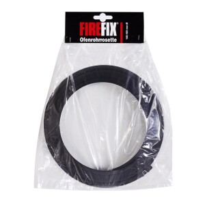 FIREFIX Ofenrohrrosette 165 mm schwarz Stahl 2 mm