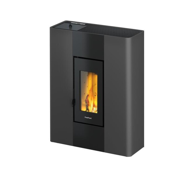 Kleining Pelletofen Roxy, weiß, Stahl, 7,8 kW, WIFI-fähig