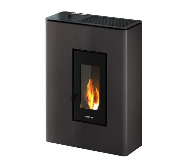 Kleining Pelletofen Atrium 5, anthrazit, Stahl, 5,2 kW, WIFI-fähig