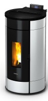 Kleining Pelletofen Globe, weiß, Stahl, 12,1 kW, WIFI-fähig