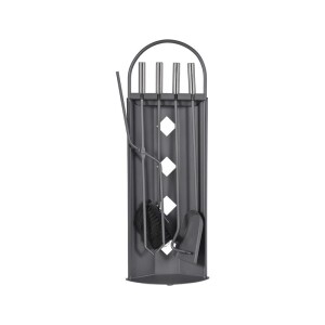 Firefix Kaminbesteck HXL 66 x 14 cm grau