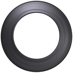 FIREFIX Mauerrosette 130 mm schwarz Stahl 2 mm