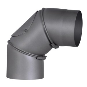 FireFix Ofenrohrbogen 90° Ø 150 mm, grau,...