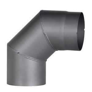 Rauchrohrbogen Ø 150 mm, dunkelgrau lackiert