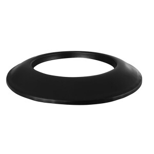 FIREFIX Mauerrosette 80 mm schwarz Stahl 2 mm