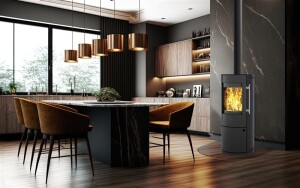 Kleining Kaminofen NEAPEL 6 kW mit GRATIS Bodenplatte |...