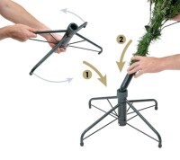 Evergreen Weihnachtsbaum Cedar Frost Kiefer – 210 cm, Winterzauber mit Kunstschnee, dichter und natürlicher Look, ideal für unvergessliche Weihnachten
