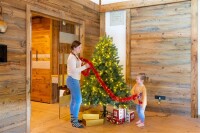 Evergreen Weihnachtsbaum Vermont Fichte – 180 cm, Inkl. 350 LEDs, Naturgetreuer Fichtenlook für leuchtende Festtage