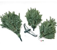 Evergreen Weihnachtsbaum Vermont Fichte – 180 cm, Inkl. 350 LEDs, Naturgetreuer Fichtenlook für leuchtende Festtage