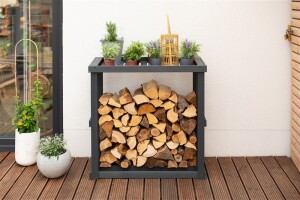 Westmann Kaminholzregal Harald Anthrazit 52x108x106 cm