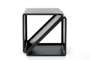Westmann Kaminholzregal Kanto Schwarz 36x57x56 cm