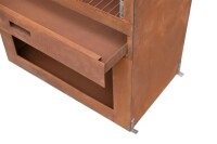 Westmann Gartenkamin & Grill, Cortenstahl – Wetterfester Outdoor-Kaminofen in edler Rostoptik für gemütliche Abende