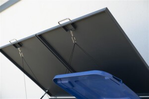 Westmann Mülltonnenbox 2er Kubus | 2x 240 L | Anthrazit, wetterfest, modern & platzsparend