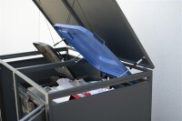 Westmann Mülltonnenbox 2er Kubus | 2x 240 L | Anthrazit, wetterfest, modern & platzsparend