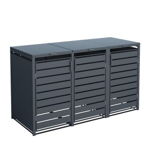 Westmann Mülltonnenbox 3er Kubus | 3x 240 L |...