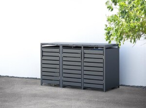 Westmann Mülltonnenbox 3er Kubus | 3x 240 L |...