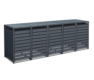 Westmann Mülltonnenbox 5er Kubus | 5x 240 L |...