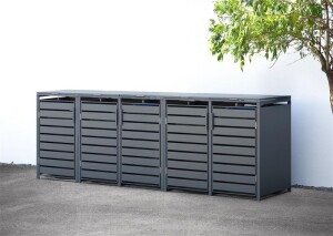 Westmann Mülltonnenbox 5er Kubus | 5x 240 L |...
