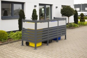 Westmann Mülltonnenverkleidung Planum | 3x 240 L |...