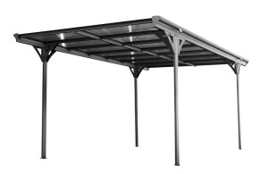 Westmann Aluminium Flachdach Carport Helsinki 3x5 m -...