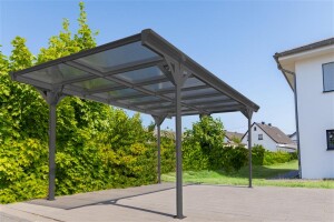 Westmann Aluminium Flachdach Carport Helsinki 3x5 m -...
