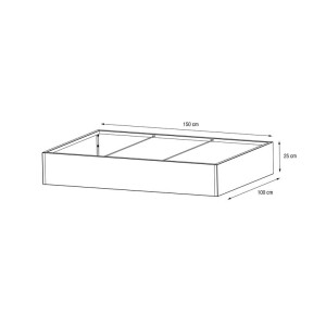 Herstera Garden Pflanzkübel Cube Anthrazit 150x100x25 cm – Modern und wetterfest