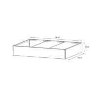 Herstera Garden Pflanzkübel Cube Anthrazit 150x100x25 cm – Modern und wetterfest