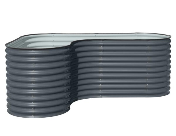 Westmann Hochbeet Grow Faster Anthrazit 240x160x82 cm – Außergewöhnlich und wetterfest