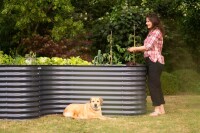 Westmann Hochbeet Grow Faster Anthrazit 240x160x82 cm – Außergewöhnlich und wetterfest