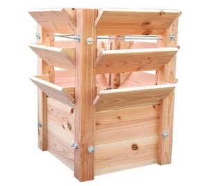 Westmann Hochbeet Premium L Lärchenholz 66x66x73 cm...