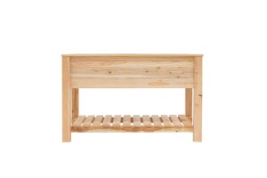 Westmann Hochbeet Emily Lärchenholz 120x65x75 cm – Mit Ablagefläche, Natur