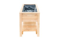 Westmann Hochbeet Emily Lärchenholz 120x65x75 cm – Mit Ablagefläche, Natur