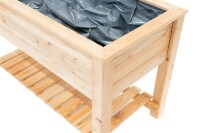 Westmann Hochbeet Emily Lärchenholz 120x65x75 cm – Mit Ablagefläche, Natur