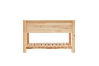 Westmann Hochbeet Emily Lärchenholz 120x65x75 cm – Mit Ablagefläche, Natur
