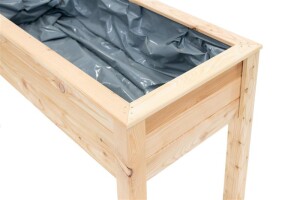 Westmann Hochbeet Emily Lärchenholz 120x65x75 cm – Praktisch auf Stelzen, Natur