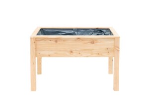 Westmann Hochbeet Emily Lärchenholz 120x65x75 cm – Praktisch auf Stelzen, Natur