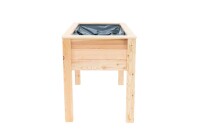 Westmann Hochbeet Emily Lärchenholz 120x65x75 cm – Praktisch auf Stelzen, Natur