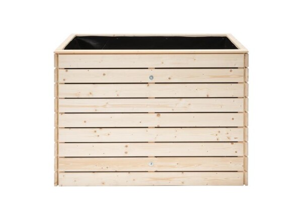 Westmann Hochbeet Asket L Fichtenholz 130x70x90 cm – Großzügige Kulturfläche, Natur